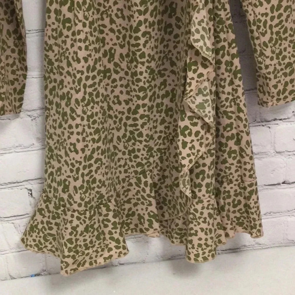 Misguided Maternity Chetah Print Dress with Tie size 6 - Picture 4 of 9